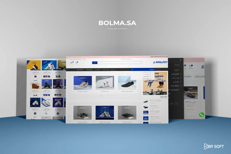 Bolma E-commerce Website project interface